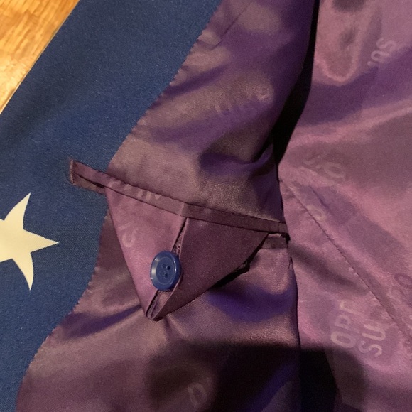 OppoSuits America Blue Star 4th of July Suit Jacket Blazer Men's size 36 Small - Picture 10 of 12